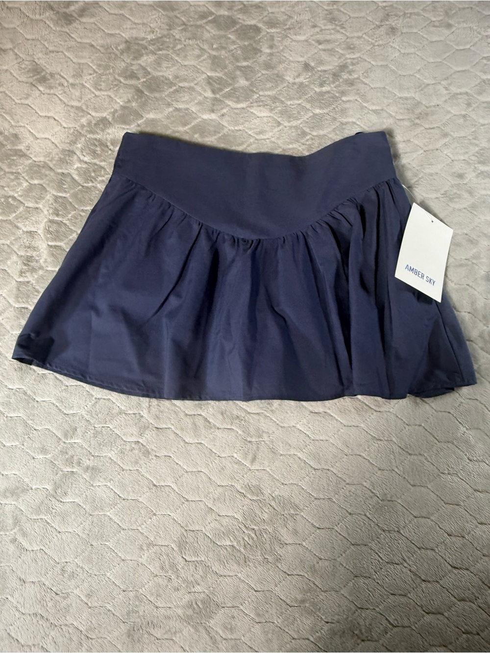 Amber Sky Blue Purple Skort Women’s Medium NWT Mini Skater‎ Skirt Shorts